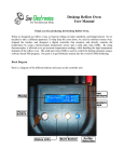 Desktop Reflow Oven User Manual