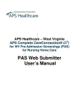 PAS Web Submitter User`s Manual
