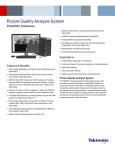 PQA600A Picture Quality Analysis System Datasheet