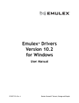 Emulex® Drivers Version 10.2 for Windows
