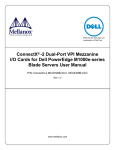 ConnectX® -2 Dual-Port VPI Mezzanine I/O Cards for Dell