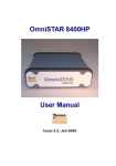 OmniSTAR 8400HP User Manual