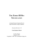 THE ZORRO III BUS SPECIFICATION