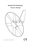 Rutland 503 Windcharger Owner`s Manual
