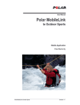 Polar MobileLink to Outdoor Sports Mobile Application