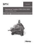 Geareducer® models 2200-2250-2400