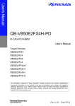 QB-V850E2FX4H-PD In-Circuit Emulator User`s Manual