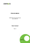 FRS-HD-XMUX4 User manual