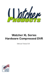 Watcher XL Series Hardware Compressed DVR