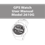 GPS Watch User Manual Model 2610G