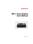 MS-1 Scan Engine User Manual