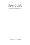 Huawei Ascend Y210 Manual