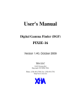 DGF Pixie-16 - User`s Manual