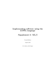 Implementing software using the LOWL language Supplement 3: ML/I