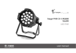 Stage-PAR CX-3 RGBW 18x8W LED PAR user manual