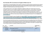 Non Domestic EPC Conventions for England & Wales