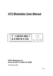 ATV Modulator user manual