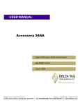 ^1 USER MANUAL ^2 Accessory 34AA