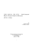 USER MANUAL FOR RT1D – Multi-Component