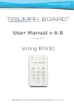 User Manual v 6.0 Voting RF450