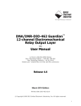 DNA-DIO-462 Product Manual - United Electronic Industries