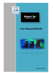 1 1.76 Useer Ma anual KDC 100 - BarcodeMan