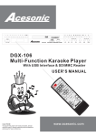 106 manual.cdr - Good Time Karaoke