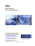 CMI 563 User Manual - Oxford Instruments