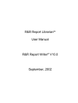 Report Librarian User`s Manual