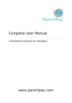 Complete User Manual www.parentpay.com