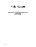 Triillium Cryo-Plex 10 Cryopump Manual