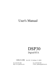 User`s Manual - Parts Express