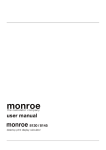 Instruction Manual - Monroe Systems for Business