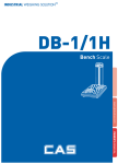 DB-1H User manual - Sensortronic Scales