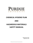 chemical hygiene plan and hazardous materials