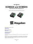 DCM8028 and DCM8055 - Haydon Kerk Motion Solutions