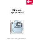 IDEA series Light oil burners