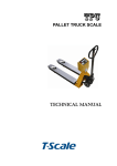 PALLET TRUCK SCALE TECHNICAL manual