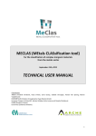 MeClas technical user manual