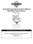 Steel Mesh Swivel Rocker Assembly Instructions & User`s Manual