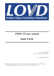 LOVD 3.0 user manual Build 3.0-05