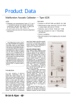 Product Data Sheet: Multifunction Acoustic Calibrator — Type 4226