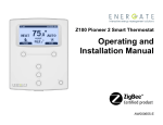 Pioneer 2.2 Z100 P2 Smart Thermostat User Manual