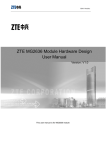 ZTE MG2636 Module Hardware Design User Manual