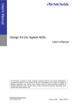 Design Kit (for Agilent ADS) User`s Manual