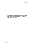 Installation and Operation Manual