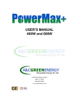 USER`S MANUAL 400W and 600W