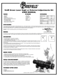 5mW Green Laser Sight w/ External Adjustments Kit USER MANUAL