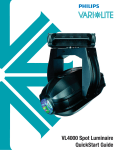 VL4000 Spot Luminaire QuickStart Guide - Vari-Lite