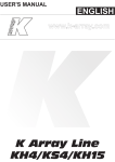 K Array Line KH4/KS4/KH15